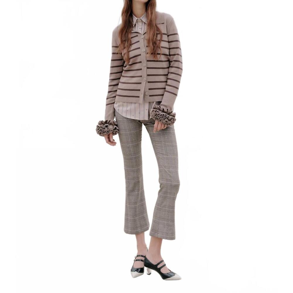 NEW THEO THE LABEL eudora sequined pant in koffee bean